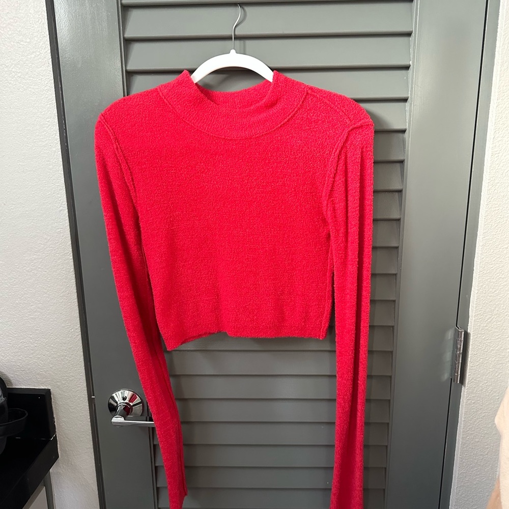 Cropped Red Sweater